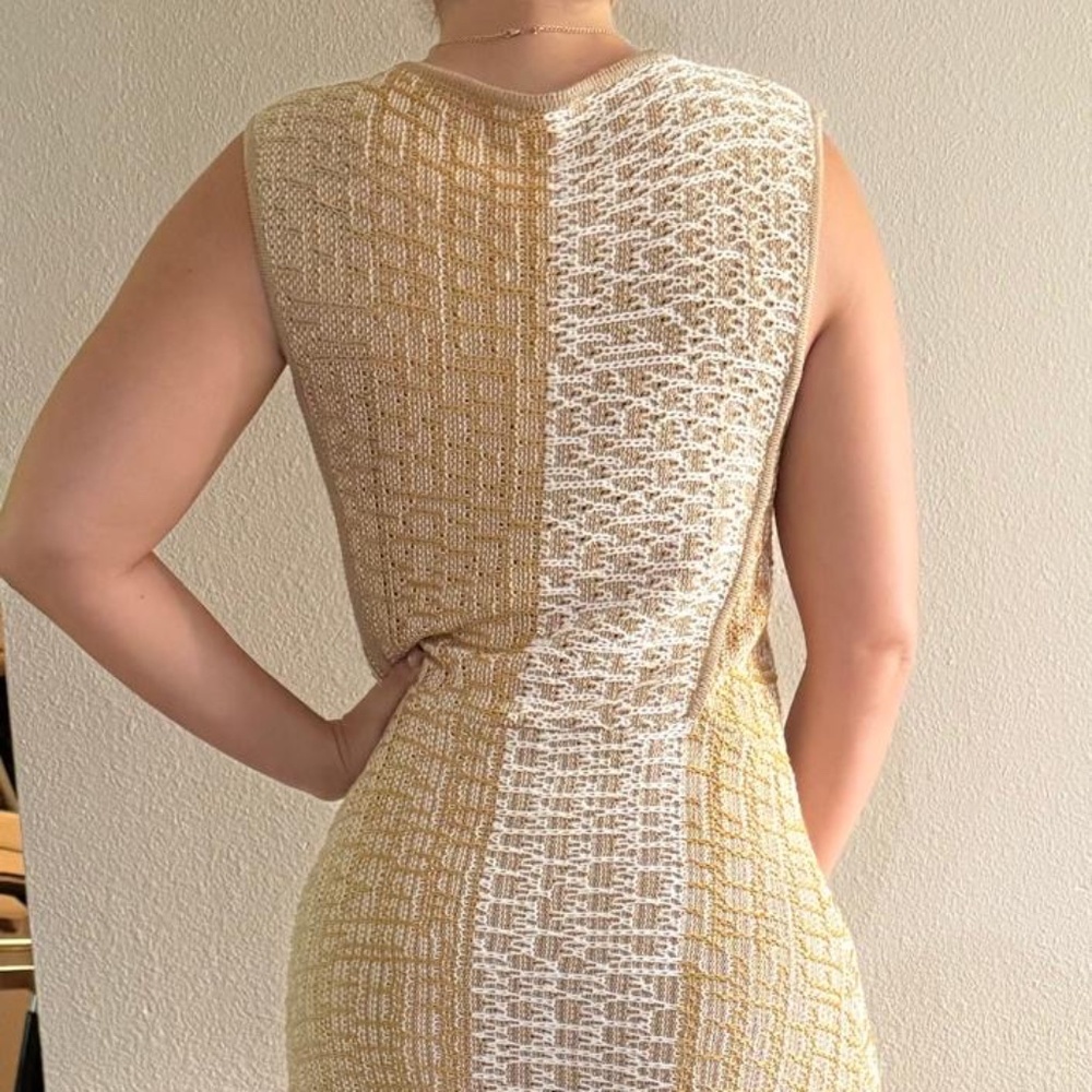 The row Staud two-tone ribbed knit midi dress